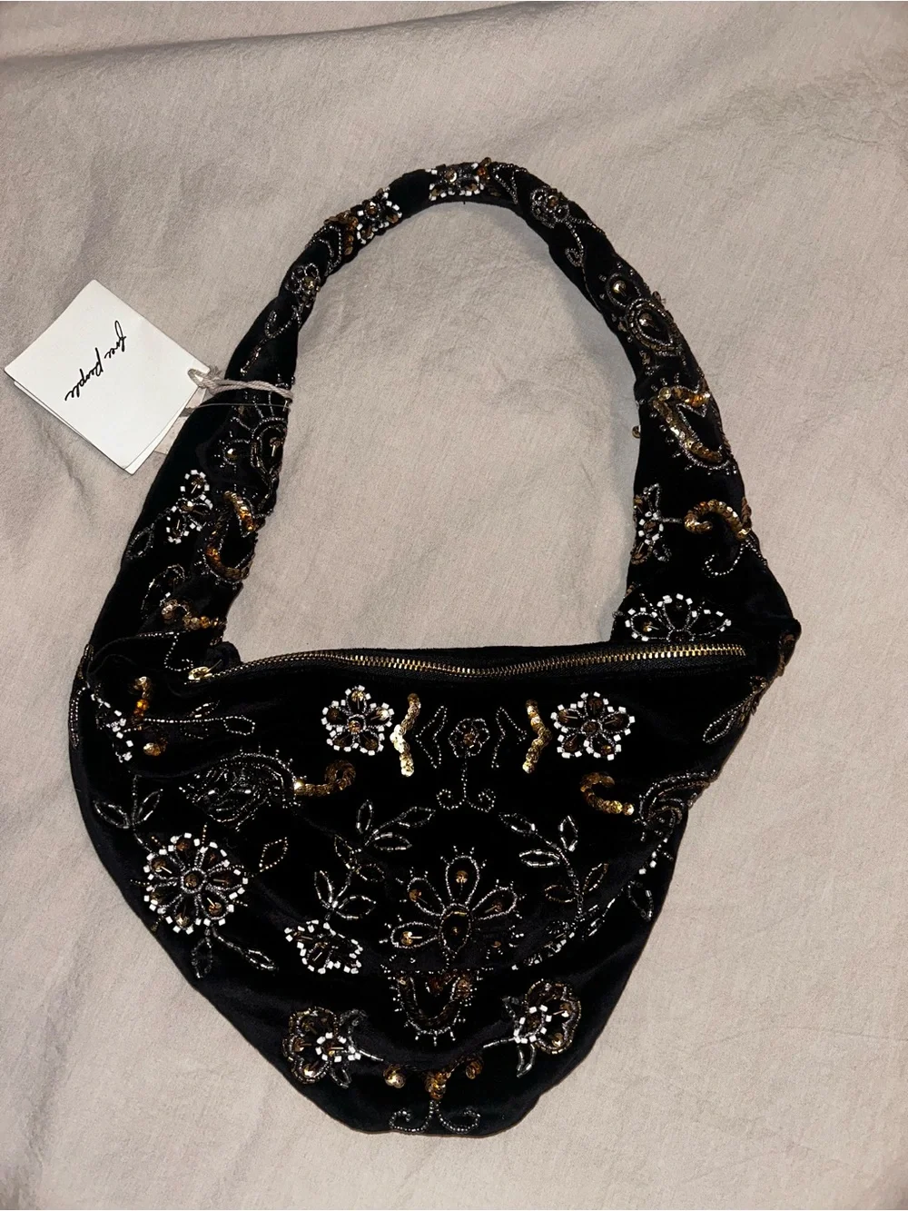 NWT Free People Nashville Nights beaded sequin purse
